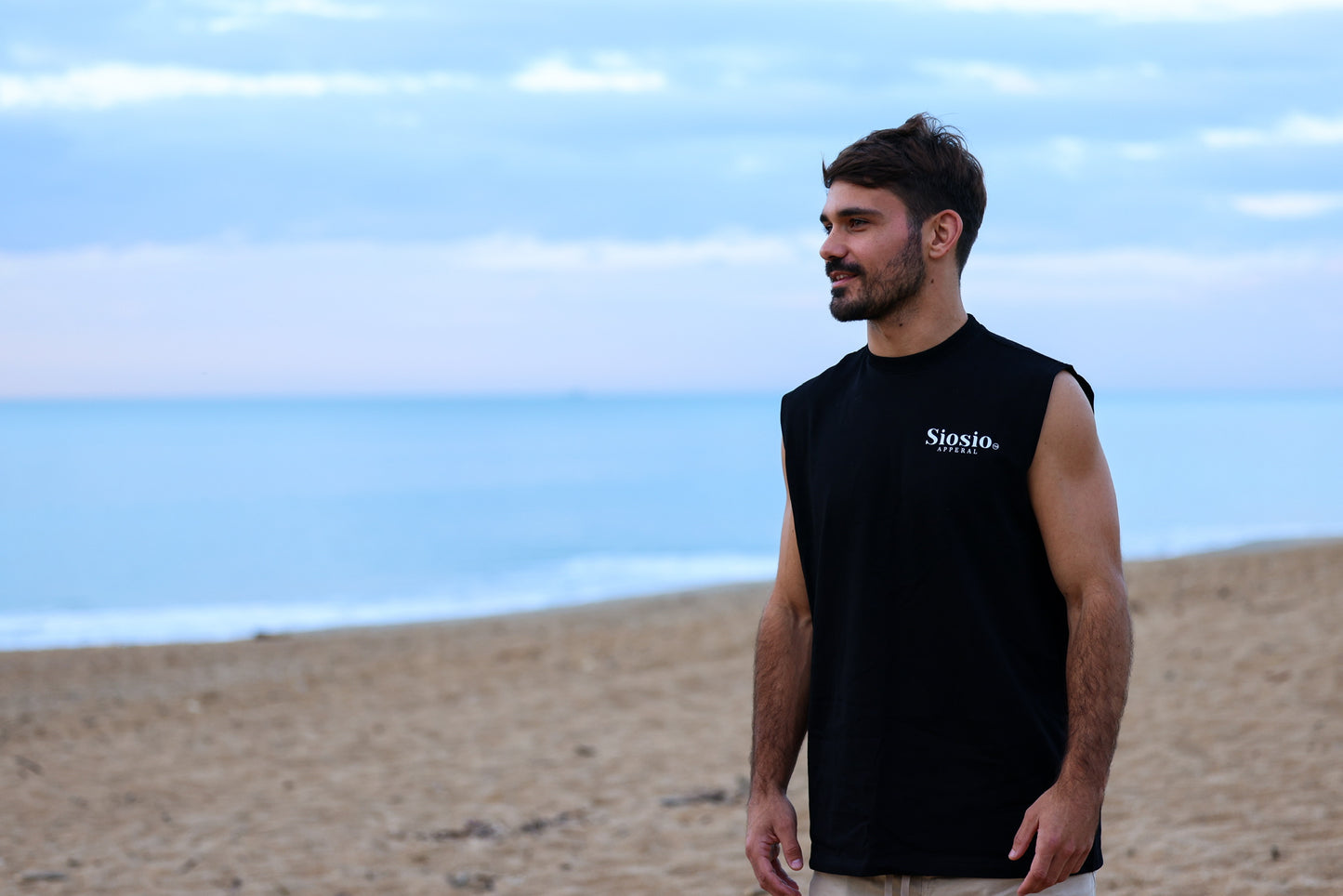 Siosio Black Singlet