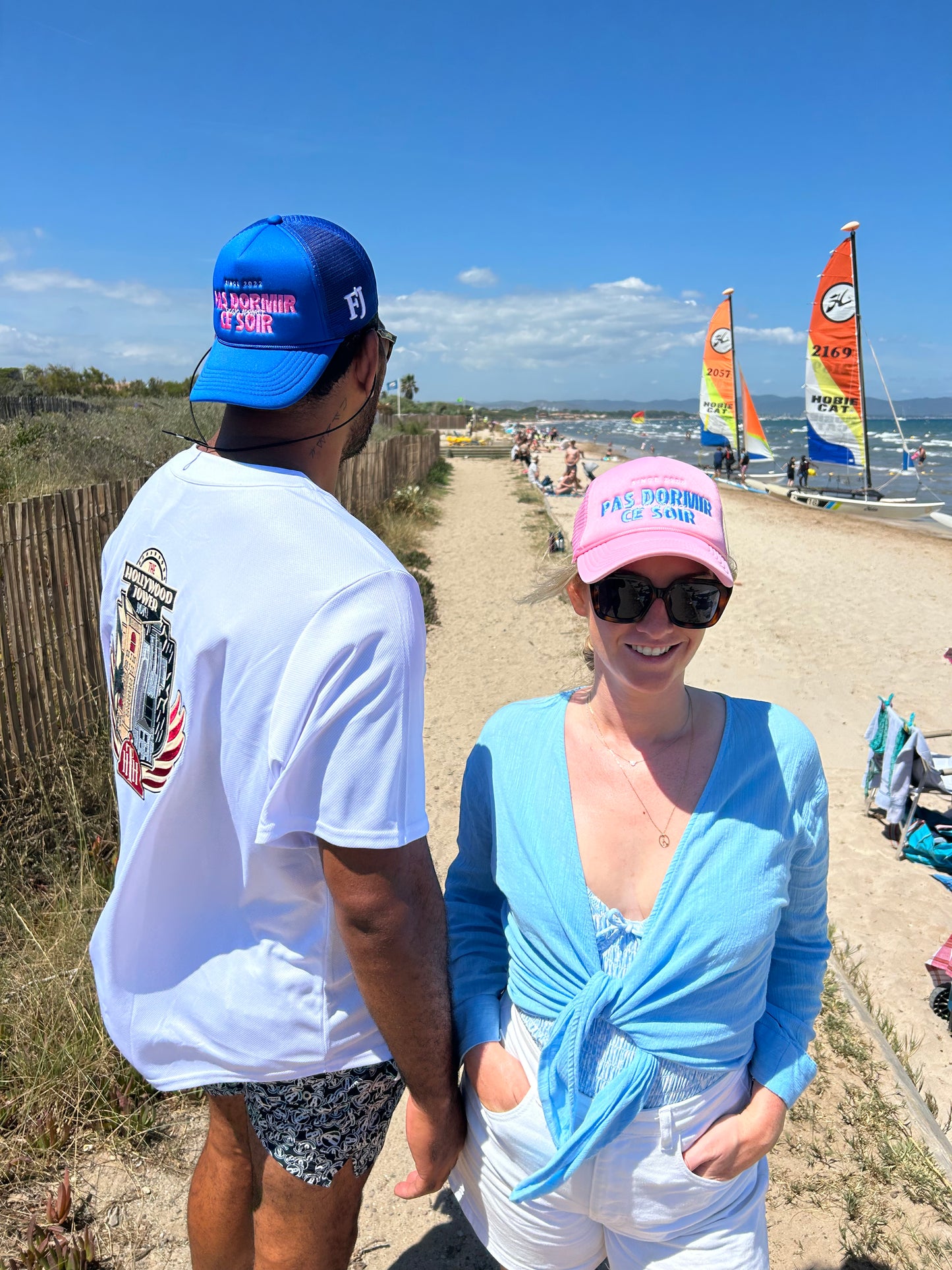 Pink trucker cap