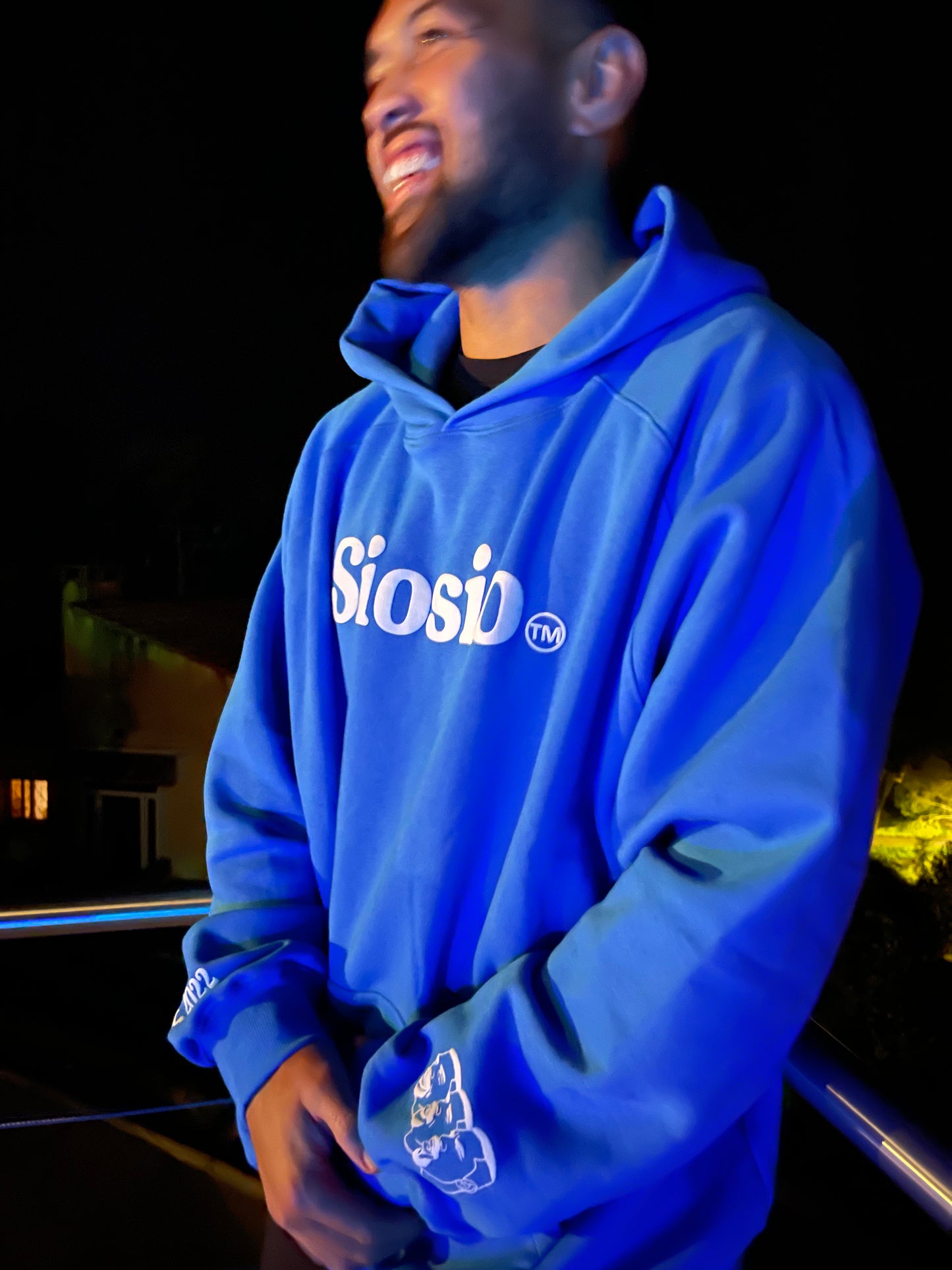 Blue Siosio hoodie