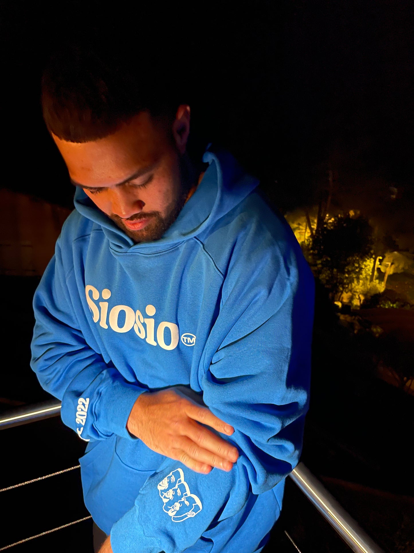 Blue Siosio hoodie