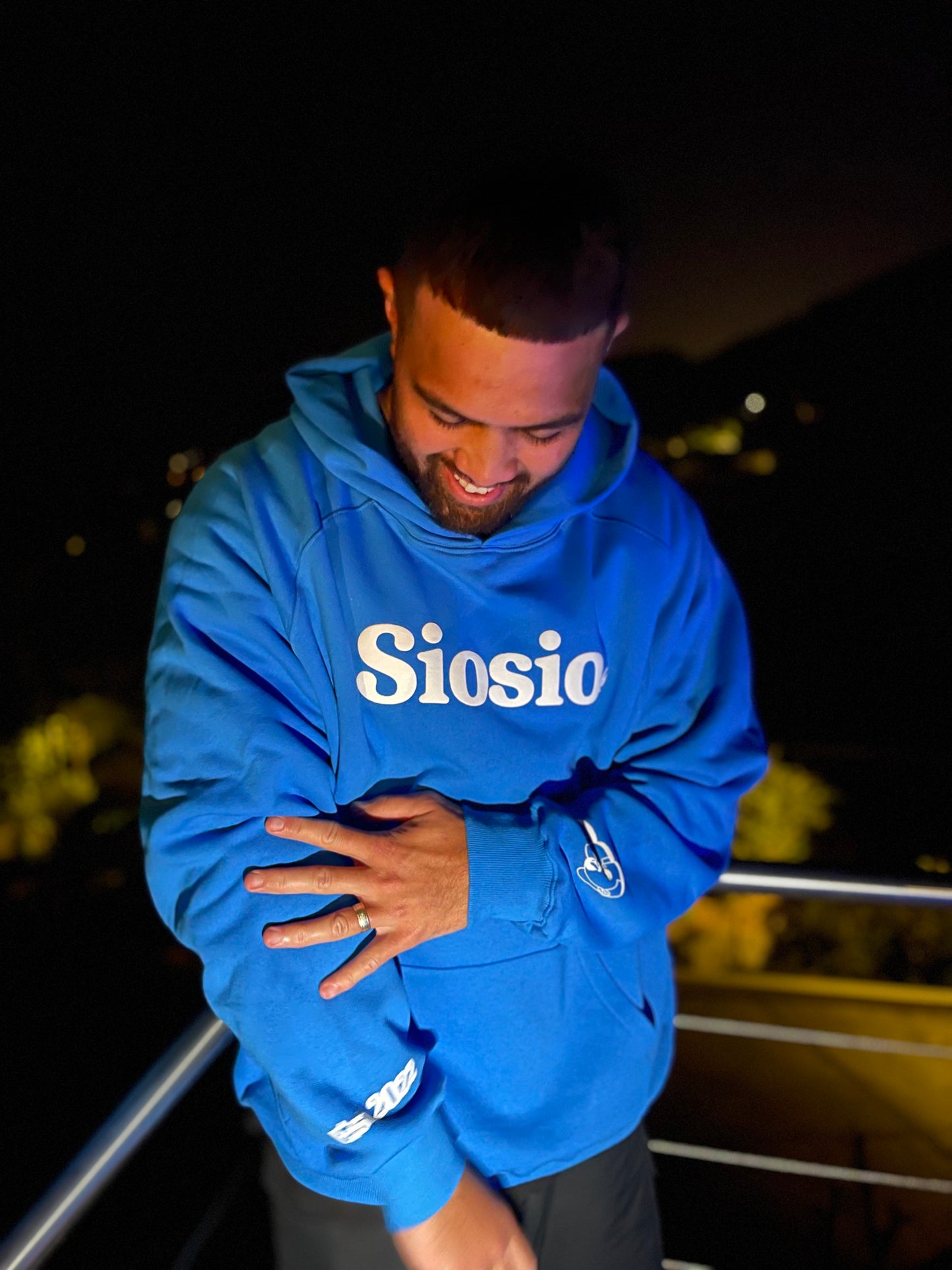 Blue Siosio hoodie