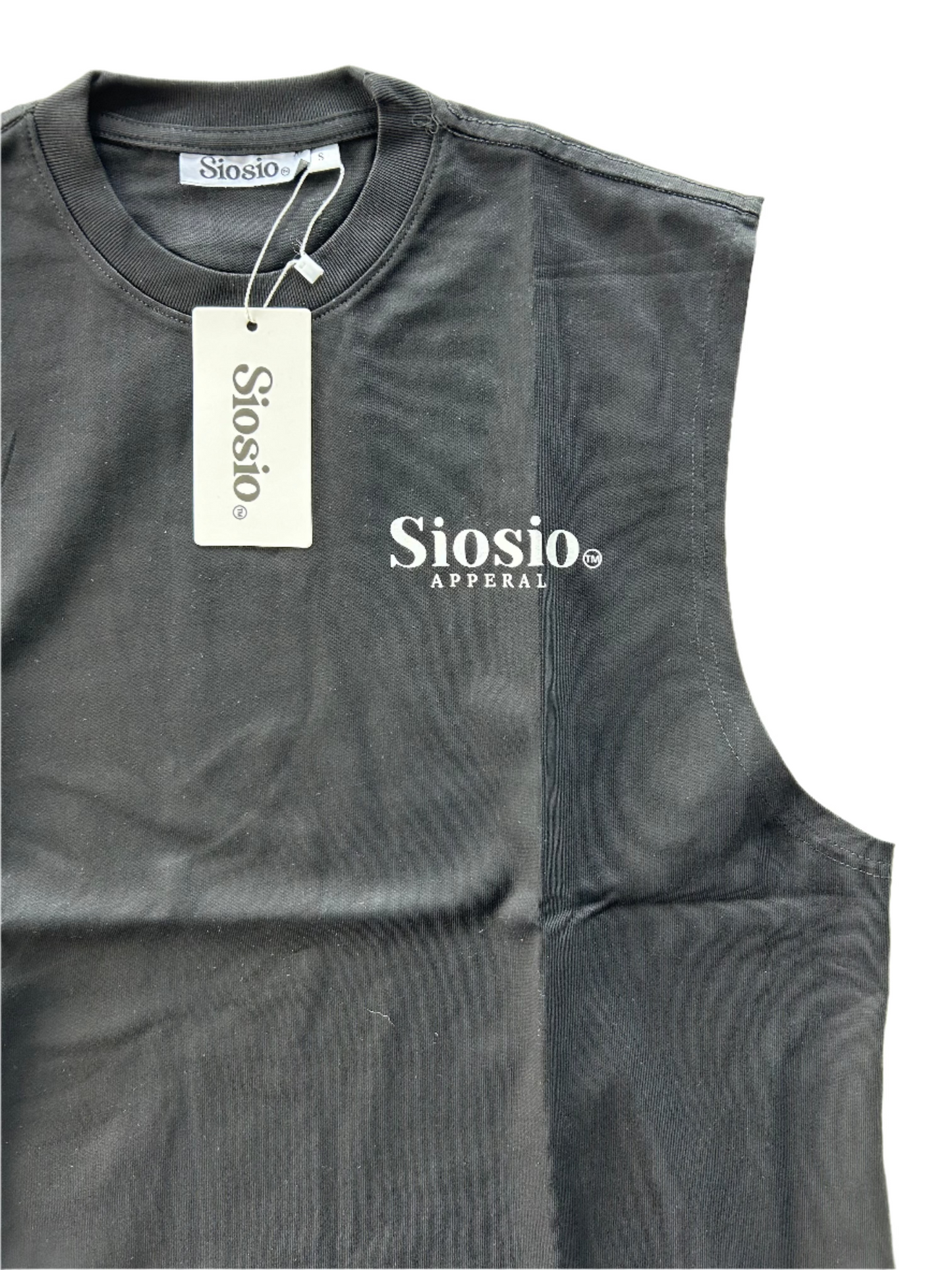 Siosio Black Singlet