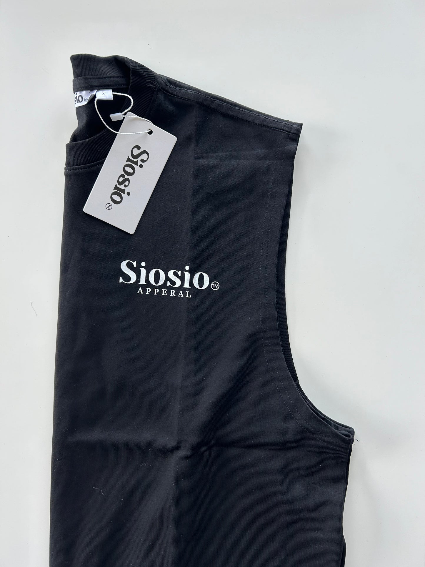 Siosio Black Singlet